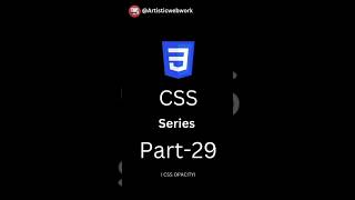 CSS SERIES PART  29  CSS OPACITY [upl. by Esmond]