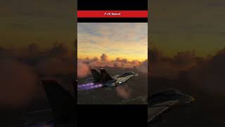 F14 Tomcat Sunset Flight  Iconic Fighter Jet in Action aviation viralvideo shorts [upl. by Rogers]