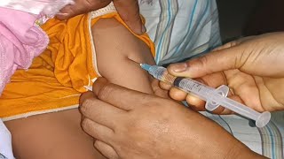 IM Intramuscular Arm injection Dexamethasone amp Amikacin injection Video 24 Ep 51 Injection Tips [upl. by Annaitsirk]