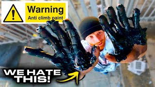 ANTI CLIMB PAINT vs PARKOUR  Does it work 🇬🇧 [upl. by Grodin]