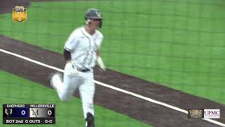 Highlights Millersville Baseball vs Shepherd DH April 23 2023 [upl. by Adnawot]