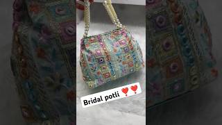 Bridal potli 👜👛 kasturi onlineshopping bridal arijitsingh [upl. by Selrac407]