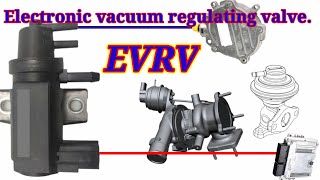 EVRV Electronic vacuum regulating valve Egr solenoid or turbo vacuum solenoid controller EGR valve [upl. by Ransome799]