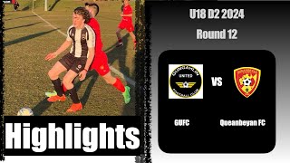 GUFC vs Queanbeyan City FC Rnd 12 Highlights [upl. by Qifar226]