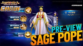 NUEVO AMIGO PARA ARTEMISA🔥🔥REVIEW Y PRUEBAS SAGE POPE🔥🔥saintseiyaawakening [upl. by Nayve826]