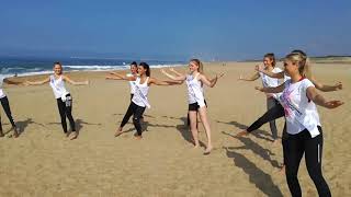 Concours de Miss Aquitaine  les candidates sur la plage dAnglet [upl. by Nnaeiluj]