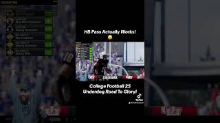 Halfback pass in college football 25 actually works😂 cfb25 collegefootball25 eacollegefootball25 [upl. by Oderfla]
