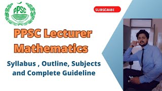 How to Start Lecturer Mathematics Preparation  PPSC Lecturer syllabus  Complete Guideline [upl. by Hirschfeld424]