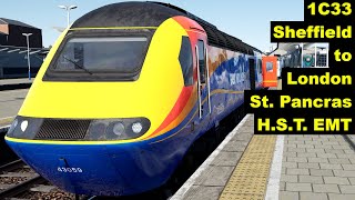 1C33  Sheffield to London St Pancras  High Speed Train EMT [upl. by Eet]