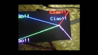 Test Matrix RGB LED pannel [upl. by Annuahsal]