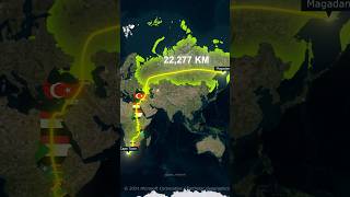 The Longest Walkable Path on Earth How Far Can You Go shorts countries facts [upl. by Vocaay]