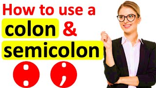 COLON amp SEMICOLON  English Grammar  How to use punctuation correctly [upl. by Mccourt407]