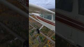 Passing by Pine Mountain Ski Jump and landing at Iron Mountain Michigan [upl. by Ahsekyt806]