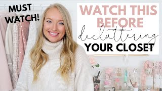 HOW TO DECLUTTER YOUR CLOSET MUST WATCH TIPS TO CLEANING OUT YOUR CLOSET  Amanda John [upl. by Deach]