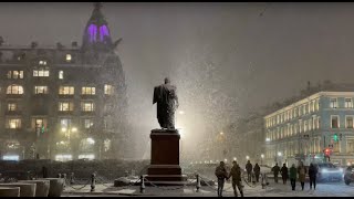 Saint Petersburg ​​live Snow [upl. by Reinold]