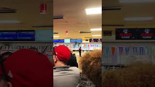 Belmo Bowls Left Handed😱bowling lefty athlete howdoesthisturnintothis subscribe short shorts [upl. by Adrianna]