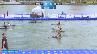 Australia vs TPE Women Classifying 1317  2024 ICF CanoeKayak Polo World Championships Deqing [upl. by Aydiv]