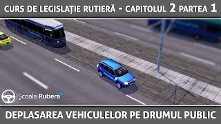 Curs de legislație rutieră  Capitolul 2 Partea 1  Deplasarea vehiculelor pe drumul public [upl. by Camile]