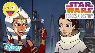 Star Wars Forces of Destiny  Bedragaren  Disney Channel Sverige [upl. by Ahseinar]