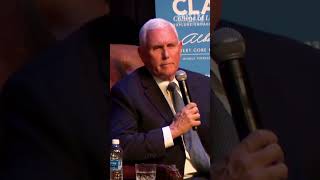 quotI could never vote for Kamala Harris” Former Vice President Mike Pence responds to MTSU student [upl. by Assyle]