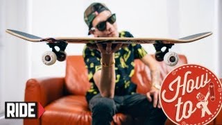 HowTo Skateboarding Build  Assemble a Skateboard with Spencer Nuzzi [upl. by Ailesor180]