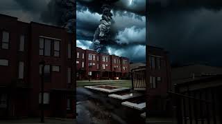 Horrific tornado touching the house [upl. by Hachmann409]