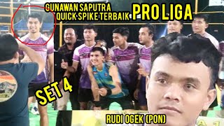 Aksi Gunawan Saputra  Quick SpikeTerbaik Saat Ini Set 4 Pinal Bola Voli Aek Gerger VC  Maura VC [upl. by Notaek]