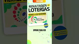 Resultado Lotería de Risaralda del 15 de Noviembre 2024🤑🍀💎 risaraldahoy resultado risaralda [upl. by Naig]