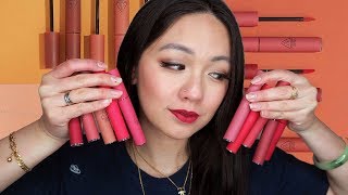 STYLENANDA 3CE VELVET LIP TINT  FULL SWATCHES amp REVIEW [upl. by Comethuauc541]