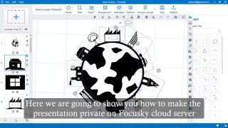 Focusky Tutorial make the presentation private on cloud server [upl. by Rhianon]