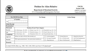 How to fill out Form I130 Petition For Alien Relative [upl. by Tada779]