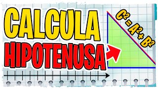 Como Calcular la Hipotenusa de un Triángulo Rectángulo ✅ [upl. by Alexandros698]