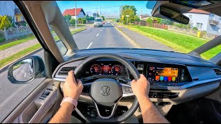 NEW Volkswagen Multivan T7 2023 20 TDI 150HP 0100 POV Test Drive 1861 Joe Black [upl. by Netfa]