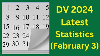 DV 2024 Statistics February 3 [upl. by Watson]