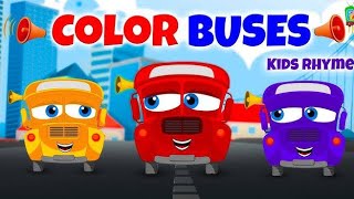 Color Bus Fun with Hickory Dickory Dock  Kids Songs  Nursery Rhymes [upl. by Krissie777]