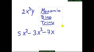 Clasificación de polinomios [upl. by Anaidni795]