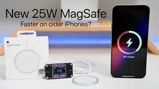 New MagSafe 25W Charger  Faster Than Expected on Old iPhone [upl. by Anihsak]