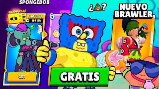 😱BRAWL STARS x BOB ESPONJA  NUEVOS BRAWLERS POWERUPS HIPERCARGAS y más🍍 [upl. by Milore103]