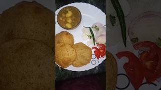 damalu puri ki simple khana ki thali  🍛🍛 [upl. by Kitti236]