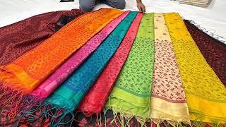 Chickpet Bangalore Wholesale SareesTussar Silk SareeMatka Silk SareeSingle Saree Courier Avl [upl. by Jane258]