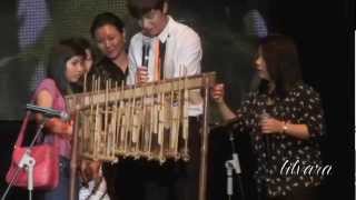 HD FANCAM Lee Minho plays Angklung [upl. by Ahset]