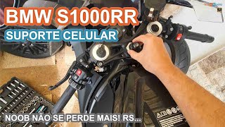 INSTALEI O SUPORTE DE CELULAR DA CBR650R NA BMW S1000RR UNICO ACESSÓRIO QUE APROVEITAMOS [upl. by Refenej179]