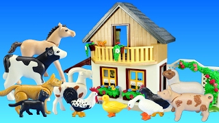 Playmobil Farm House with Market and Farm Animals Building Toy For Kids [upl. by Idnew]