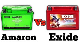 Amaron Vs Exide Battery कौन सी है अच्छी  Which is Best Battery For BikeScooter [upl. by Am79]