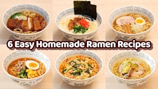 6 Easy Ways to Make Japanese Homemade Ramen  Revealing Secret Recipes [upl. by Ellekcim291]