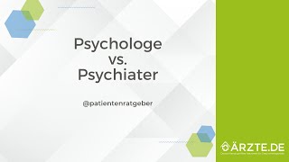 Psychologe vs Psychiater [upl. by Patience]