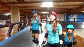 Roller Derby Technique The Waitress with San Diego Derby Dolls [upl. by Lotsyrk]