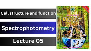 spectrophotometry  cell structure and function class 11 biology Sindh board new book [upl. by Claudia151]