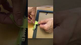 Hang a Sawtooth Hook on a picture frame  fast and easy shorts [upl. by Anila]