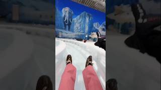 Slide On A Pan In The Snow 😱😍 shortsvideo [upl. by Ahseet147]